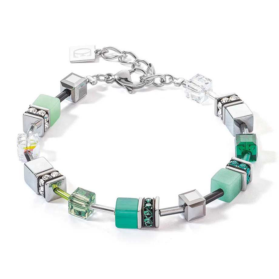 Coeur de Lion GeoCUBE® Teal Green Bracelet